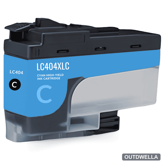 Compatible Brother LC404XLC High Yield Cyan Ink Cartridge