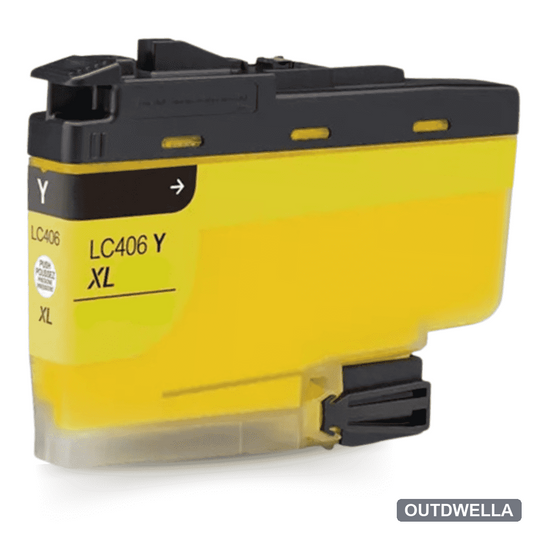 Compatible Brother LC406XLY High Yield Yellow Ink Cartridge