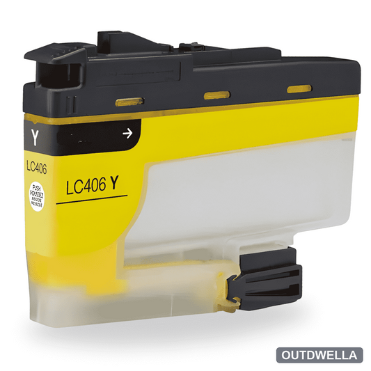 Compatible Brother LC406Y Standard Yield Yellow Ink Cartridge