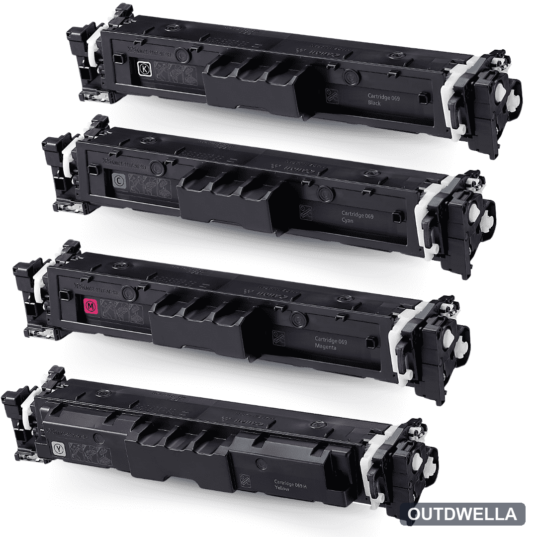 Compatible Canon 069 Standard Yield Toner Cartridge 4-Piece Combo Pack