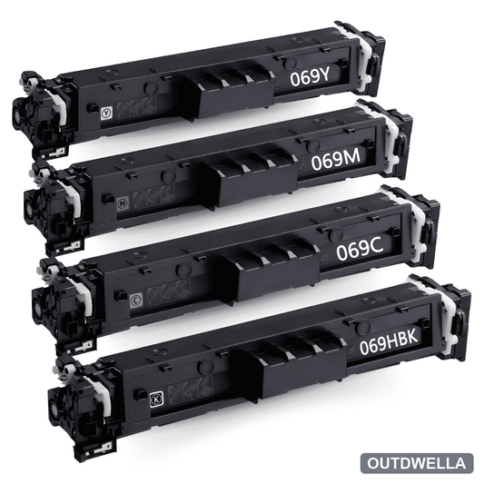 Compatible Canon 069H High Yield Toner Cartridge 4-Piece Combo Pack