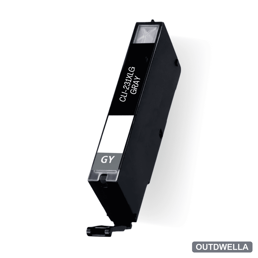 Compatible Canon CLI-231XLG (6678C001) High Yield Gray Ink Cartridge