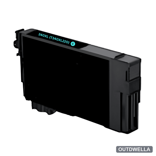Compatible Epson 340XL (T340XL220) Cyan High Yield Ink Cartridge