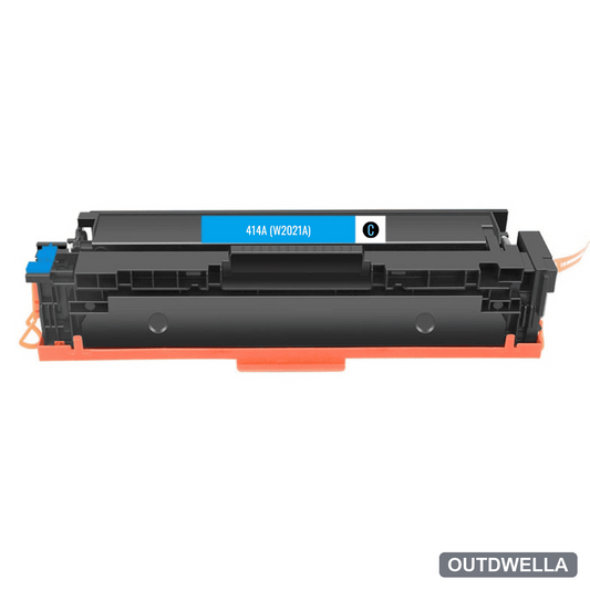 Compatible HP 414A (W2021A) Standard Yield Cyan Toner Cartridge