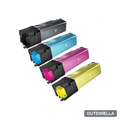 Dell 2130 / 2135cn High-Yield Compatible Toner Cartridge 4-Pack Combo