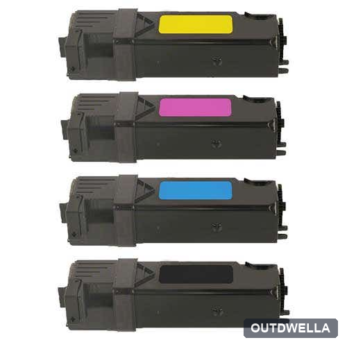 Dell 2150 / 2155 High-Yield Compatible Toner Cartridge 4-Pack Combo