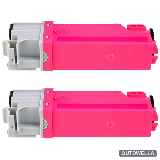 Dell 330-1433 (T109C) Magenta High-Yield Compatible Toner Cartridge Twin Pack