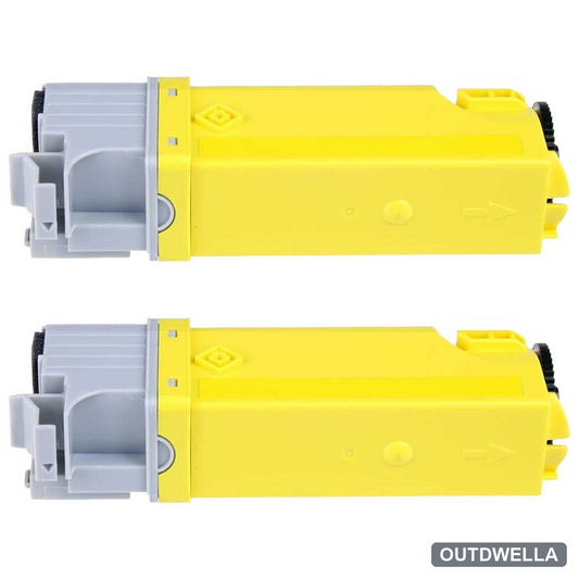Dell 330-1438 (T108C) Yellow High-Yield Compatible Toner Cartridge Twin Pack