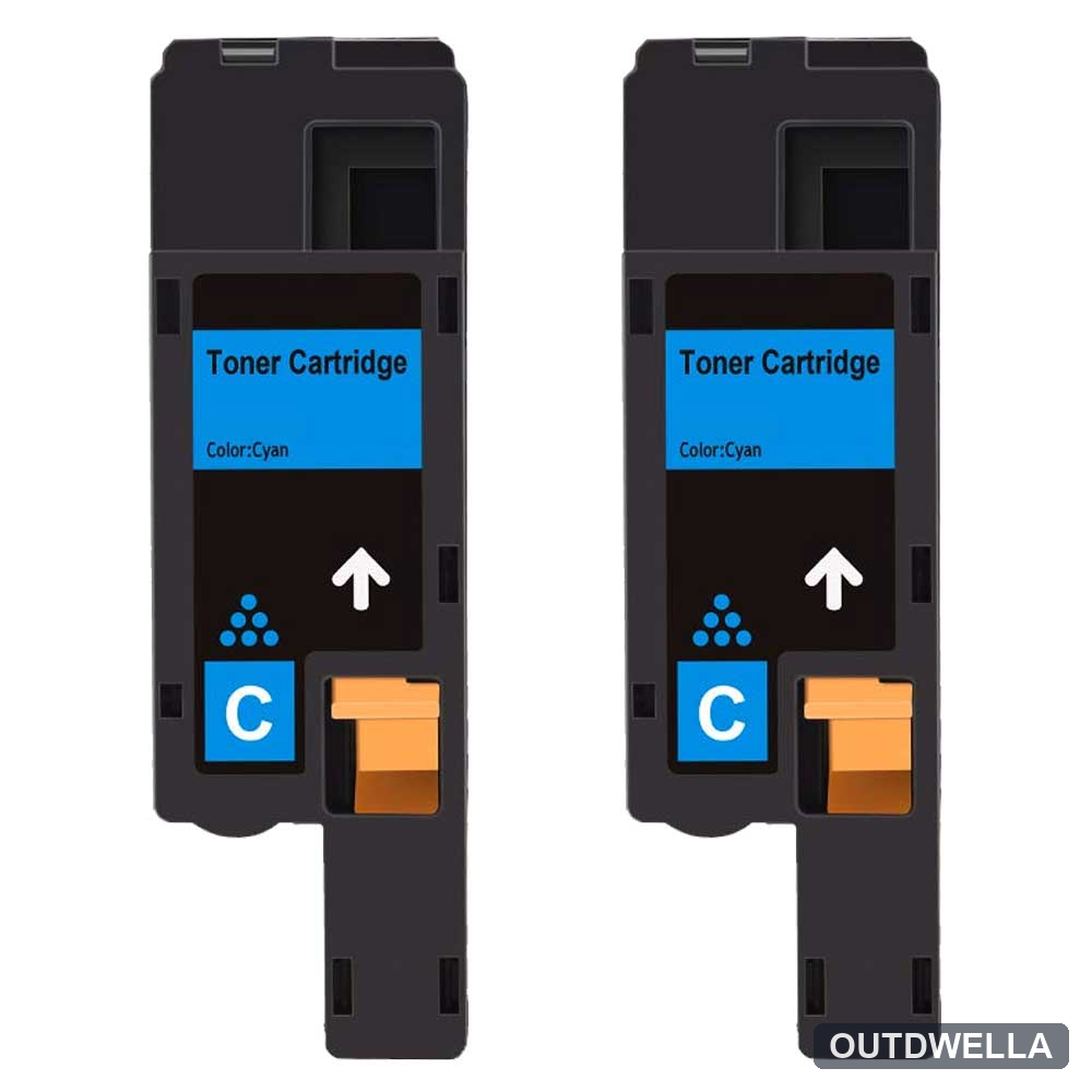 Dell 593-BBJU (H5WFX) Cyan Compatible Toner Cartridge Twin Pack