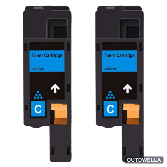 Dell 593-BBJU (H5WFX) Cyan Compatible Toner Cartridge Twin Pack