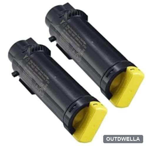 Dell H625 / H825 (3P7C4) Yellow High-Yield Compatible Toner Cartridge Twin Pack