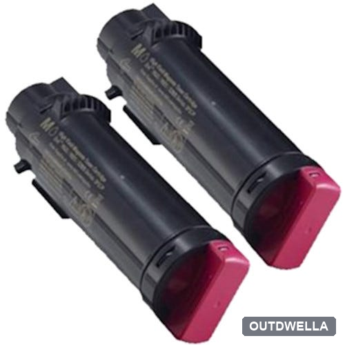 Dell H625 / H825 (5PG7P) Magenta High-Yield Compatible Toner Cartridge Twin Pack