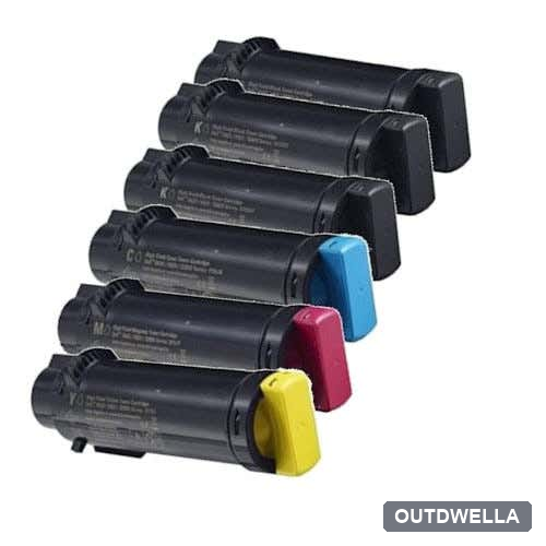 Dell H625 / H825 High-Yield Compatible Toner Cartridge 6-Pack Combo