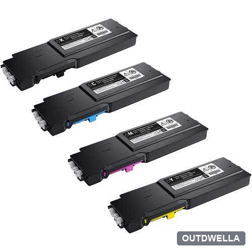 Dell S3840cdn / S3845cdn Compatible Extra High-Yield Toner 4-Pack Combo