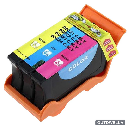 Dell Series 21 (Replaces 21,22,23,24) Color High-Yield Compatible Ink Cartridge