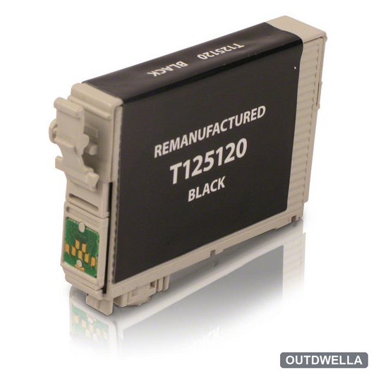Epson 125 (T125120) Black Remanufactured Ink Cartridge
