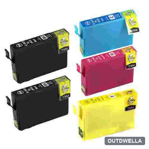 Epson 202XL High-Yield Remanufactured Ink Cartridge 5-Pack Combo