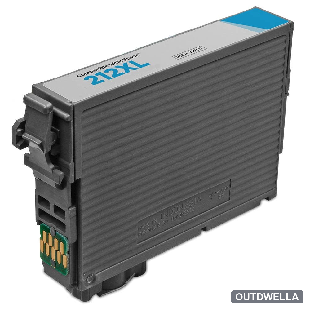 Epson 212XL (T212XL220) Cyan High-Yield Remanufactured Ink Cartridge