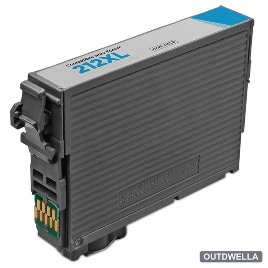 Epson 212XL (T212XL220) Cyan High-Yield Remanufactured Ink Cartridge
