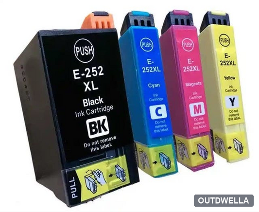 Epson 252XL High-Yield Remanufactured Ink Cartridge 4-Pack Combo