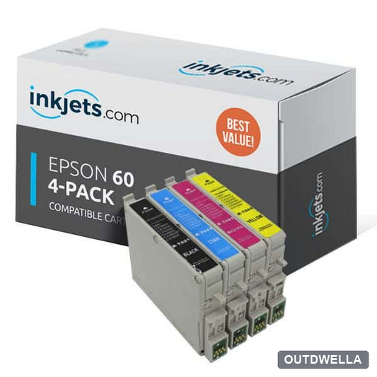 Epson 60 Remanufactured Ink Cartridge 4-Pack Combo