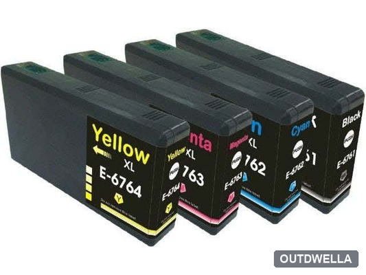 Epson 676XL 4-Pack Remanufactured Ink Cartridges (1B, 1C, 1M, 1Y)