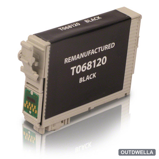 Epson 68 (T068120) Black Remanufactured High-Yield Ink Cartridge