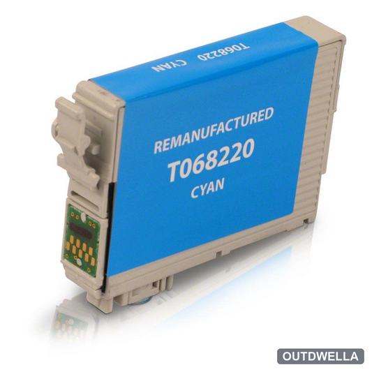 Epson 68 (T068220) Cyan Remanufactured High-Yield Ink Cartridge