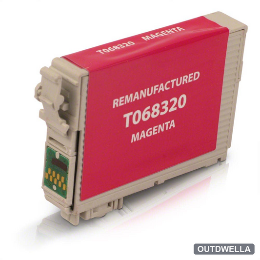 Epson 68 (T068320) Magenta Remanufactured High-Yield Ink Cartridge
