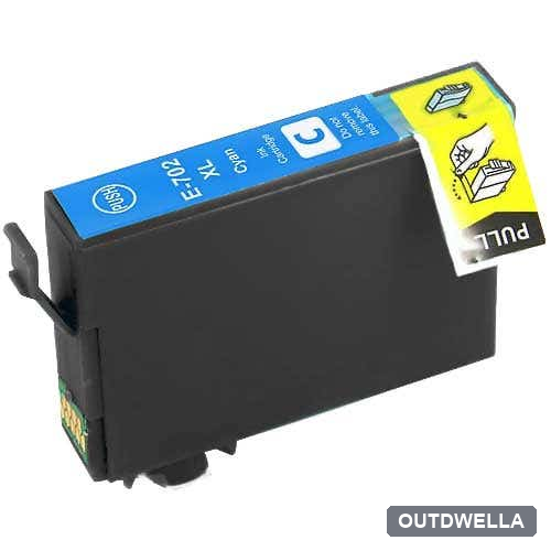 Epson 702XL (T702XL220) Cyan High-Yield Remanufactured Ink Cartridge