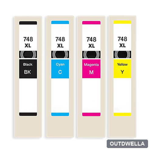 Epson 748XL Remanufactured High-Yield Ink Cartridge 4-Piece Combo Pack