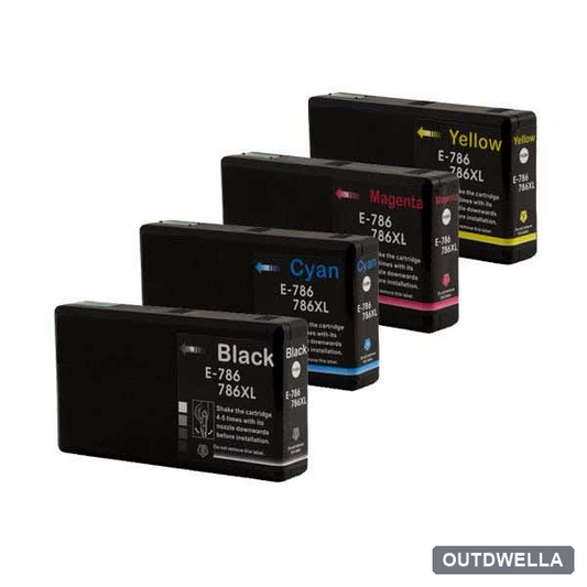 Epson 786XL High-Yield Remanufactured Ink Cartridge 4-Pack Combo