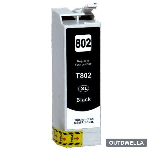 Epson 802XL (T802XL120) Black High-Yield Remanufactured Ink Cartridge