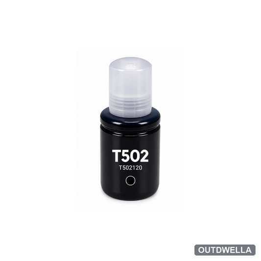 Epson T502 (T502120-S) Black Standard Yield Compatible Ink Bottle