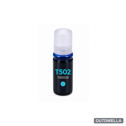 Epson T502 (T502220-S) Cyan Standard Yield Compatible Ink Bottle