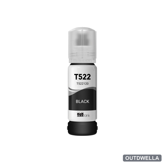 Epson T522 (T522120-S) Black Standard Yield Compatible Ink Bottle, 70 ml