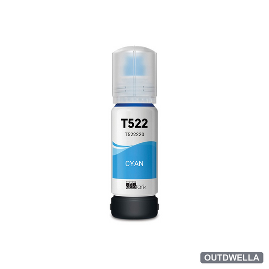 Epson T522 (T522220-S) Cyan Standard Yield Compatible Ink Bottle, 70 ml