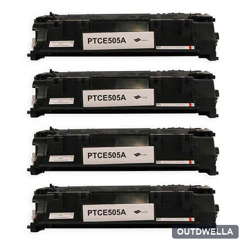 HP 05A LaserJet (CE505A) Black Compatible Toner Cartridge 4-Pack