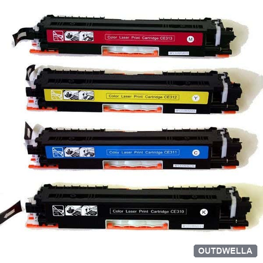 HP 126A Remanufactured Toner Cartridge 4-Pack Combo