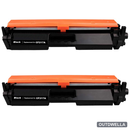 HP 17A (CF217A) Black Compatible Toner Cartridge Twin Pack