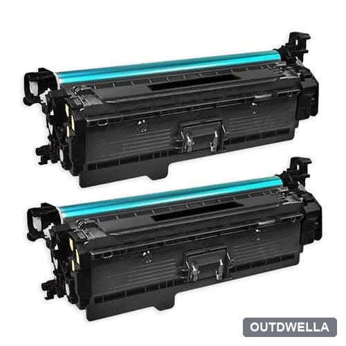 HP 201X / CF400X (Replaces 201A / CF400A) Black Compatible High-Yield Toner Cartridge Twin Pack