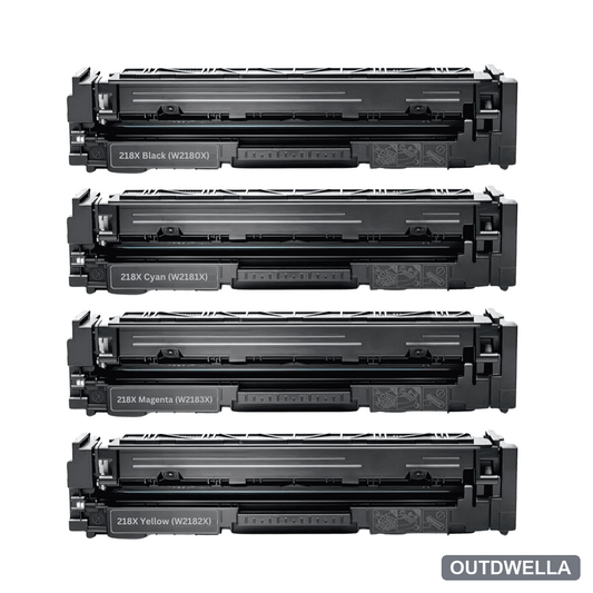 HP 218X Compatible High Yield Toner Cartridge 4-Pack Combo