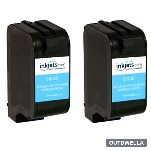 HP 23 Color (C1823D) Remanufactured Ink Cartridge Twin Pack