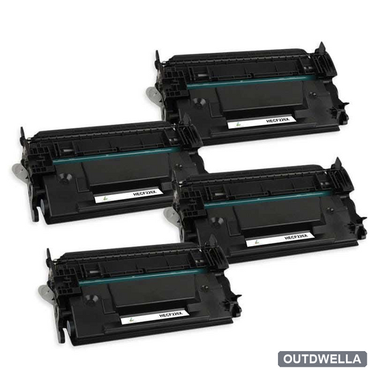 HP 26X (CF226X) Black Compatible High-Yield Toner Cartridge 4-Pack