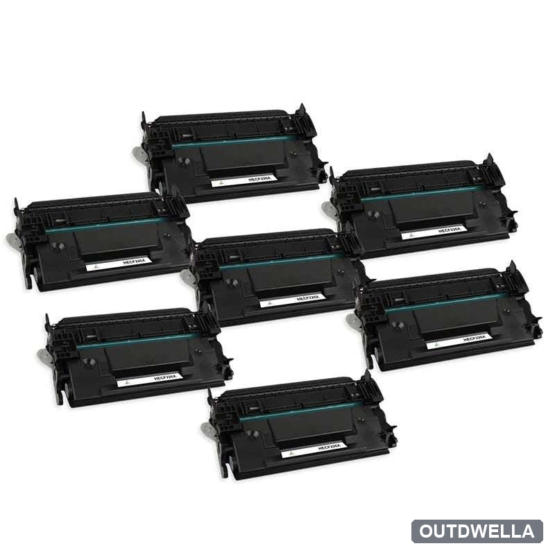 HP 26X (CF226X) Black Compatible High-Yield Toner Cartridge 7-Pack