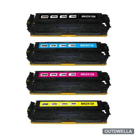 HP 305A Remanufactured Toner Cartridge 4-Pack Combo