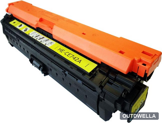 HP 307A (CE742A) Yellow Remanufactured Toner Cartridge