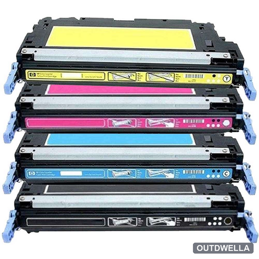 HP 502A Remanufactured Toner Cartridge 4-Pack Combo