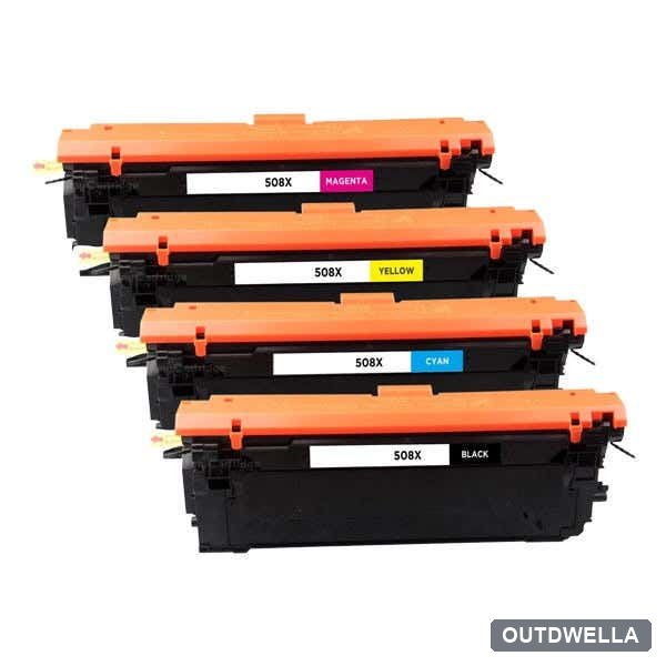 HP 508X High-Yield Compatible Toner Cartridge 4-Pack Combo