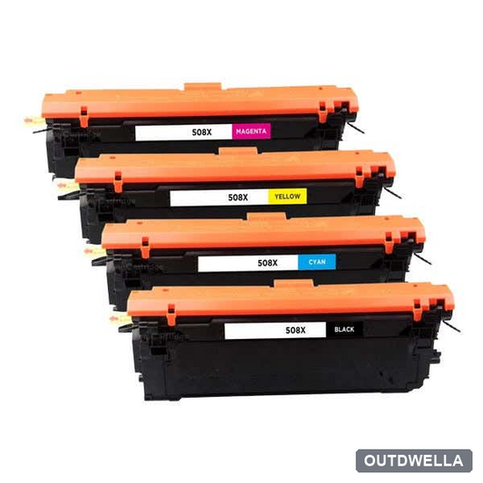 HP 508X High-Yield Compatible Toner Cartridge 4-Pack Combo